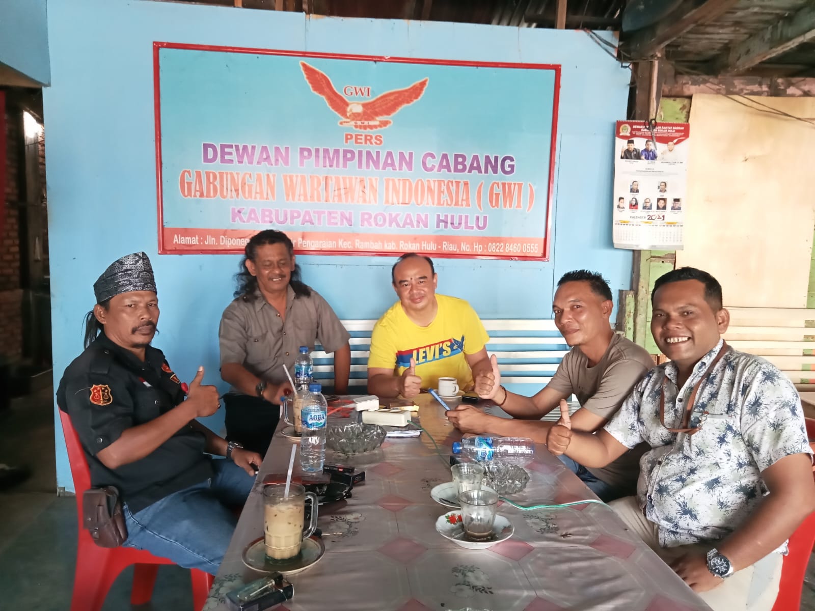 Kajari Rohul Ngopi Bareng Bersama Wartawan dan LSM, Apa Saja Dibahas?