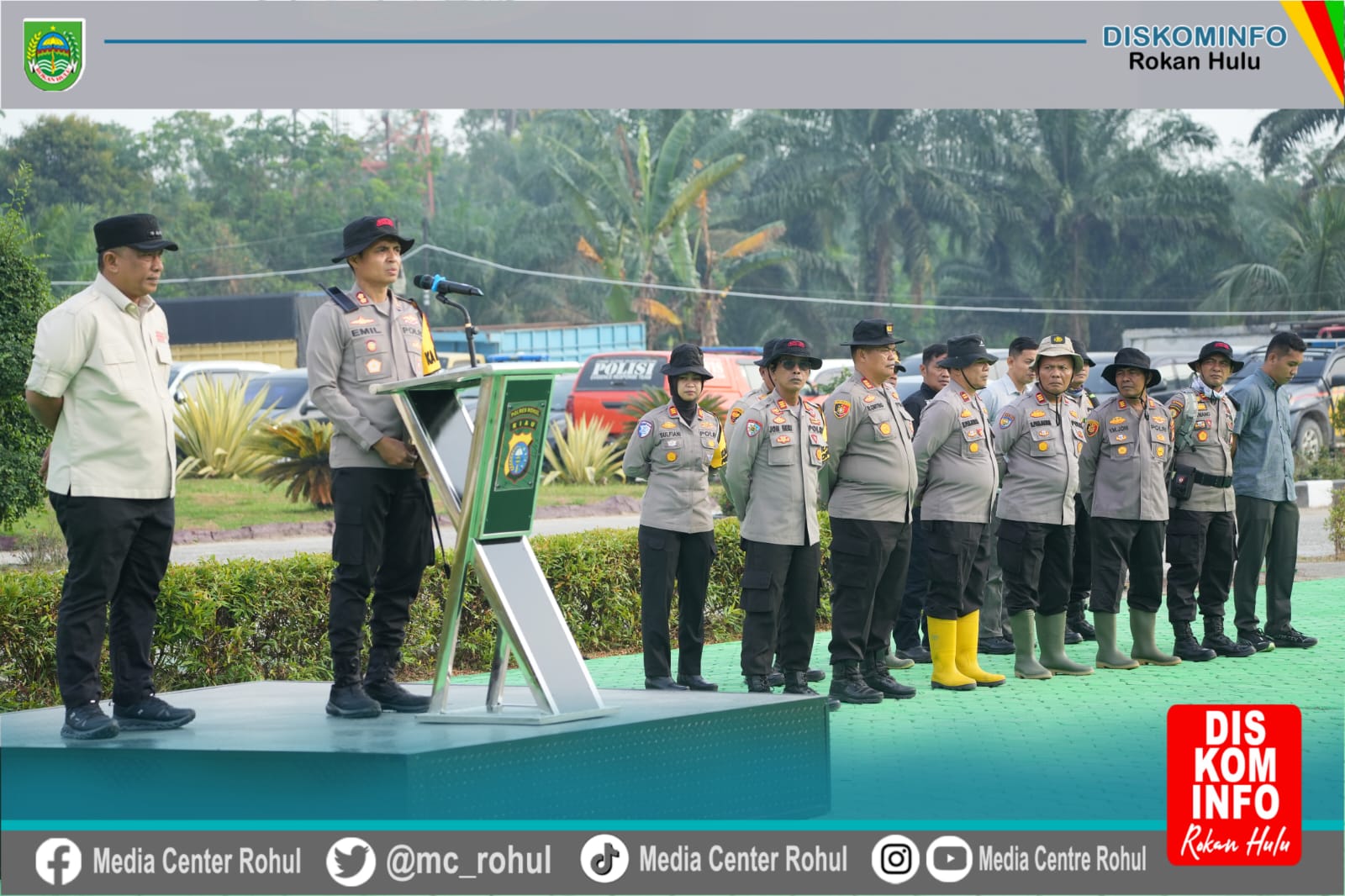 Cegah Karhutla, Wakapolda Riau dan Bupati Anton Turun ke Lapangan