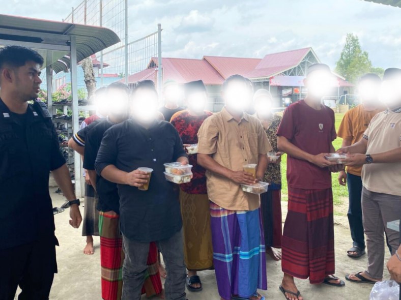 Warga Binaan Rasakan Kedamaian di Jumat Berkah Lapas Pasir Pengaraian