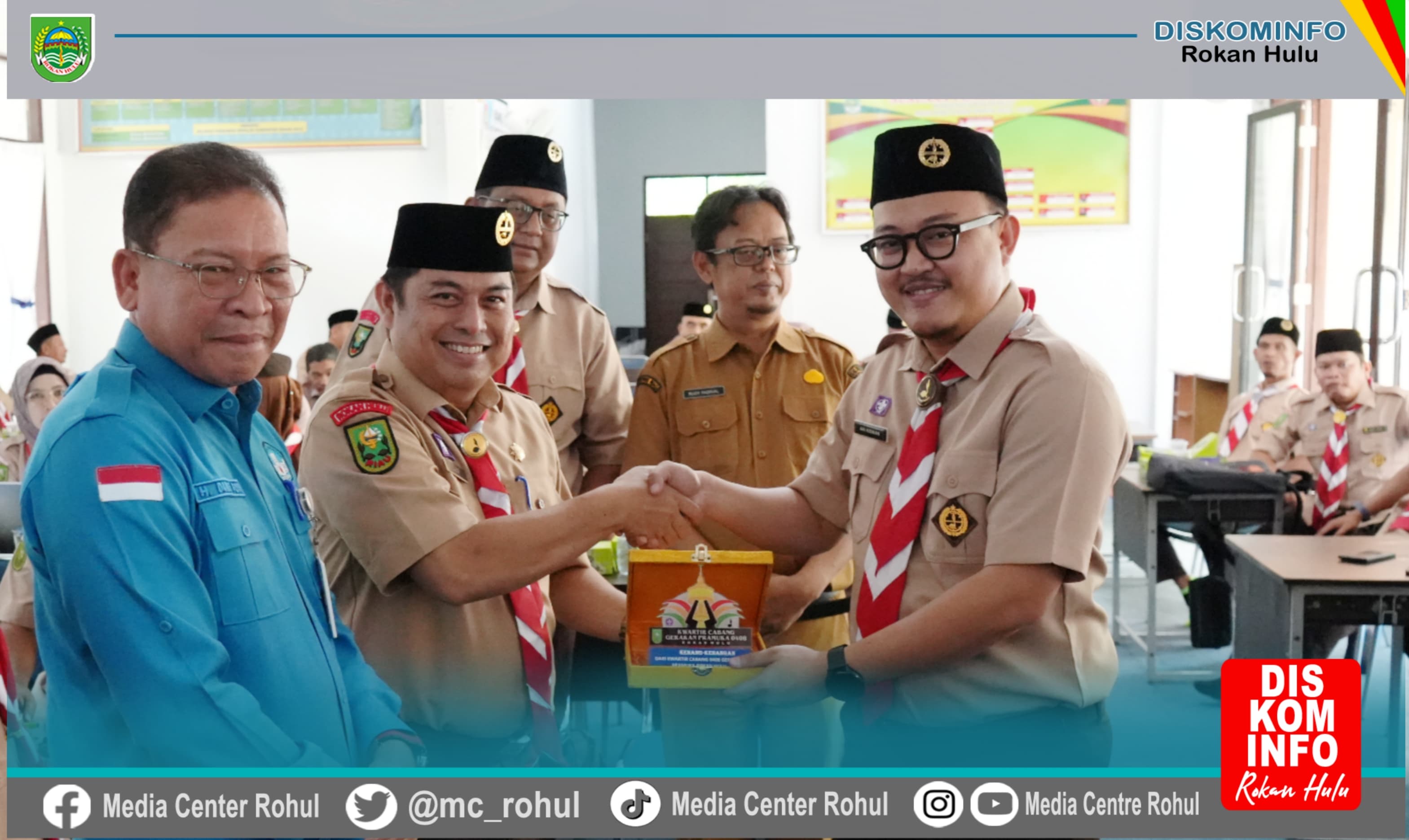 Disdikpora dan Kemenag Rohul Gelar Sosialisasi KTA Nasional dan Pendidikan Pramuka