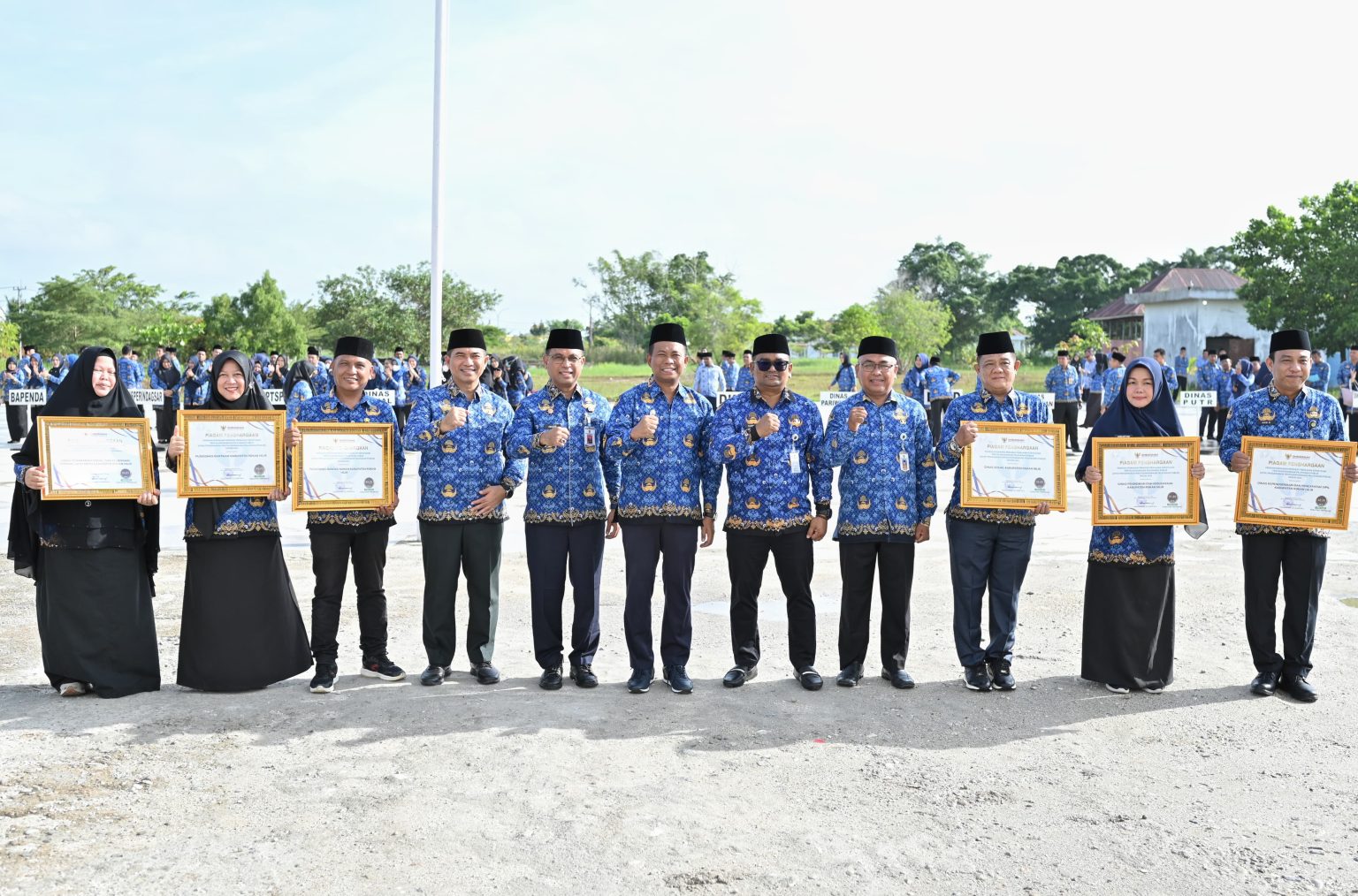 4 OPD dan 2 Puskesmas Rohil Dapat Piagam Penghargaan Dari Ombudsman RI Perwakilan Pekanbaru