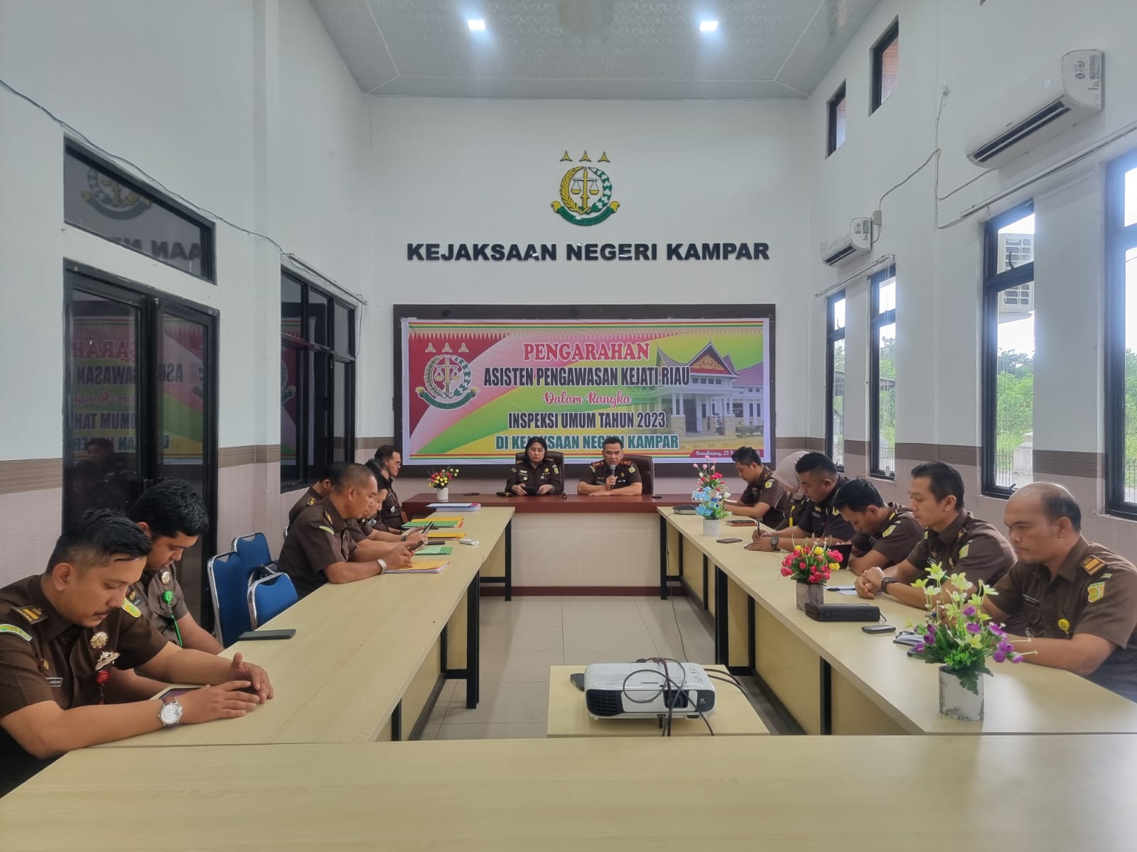 Kunker ke Kejari Kampar, Asisten Pengawasan Kejati Riau Paparkan Hal ini