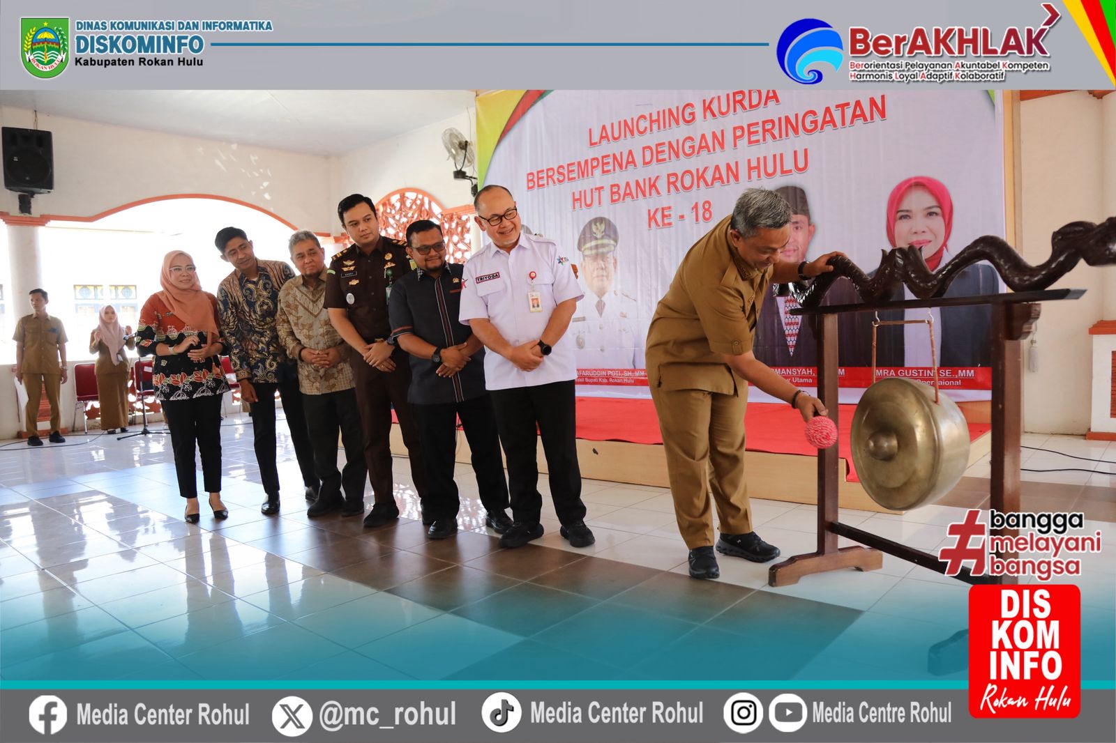Bupati Rohul Launching KURDA ASA Kado HUT Ke-18 BPR Rokan Hulu untuk Pelaku UMKM