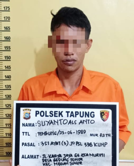 Pelaku Penganiayaan dan Pembunuhan ini Ditangkap Polsek Tapung, Setelah Hampir 3 Bulan Buron