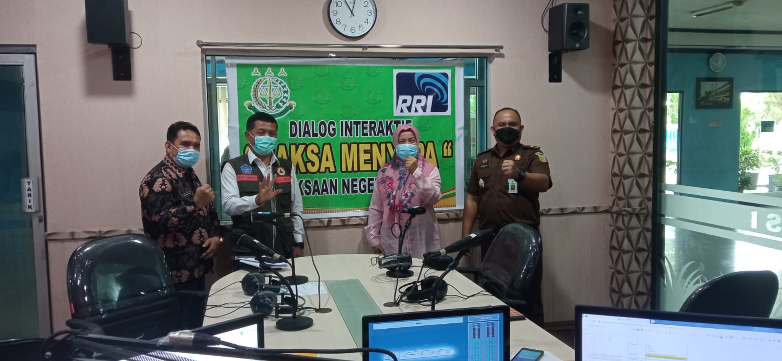 Bahas Seputar Penanganan Covid-19, Kejari Kampar Gandeng Diskominfo dan BPBD