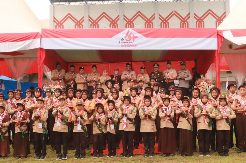 Lapas Pasir Pengaraian Hadiri Apel Besar Hari Pramuka ke-64, Dukung Pembinaan Generasi Muda