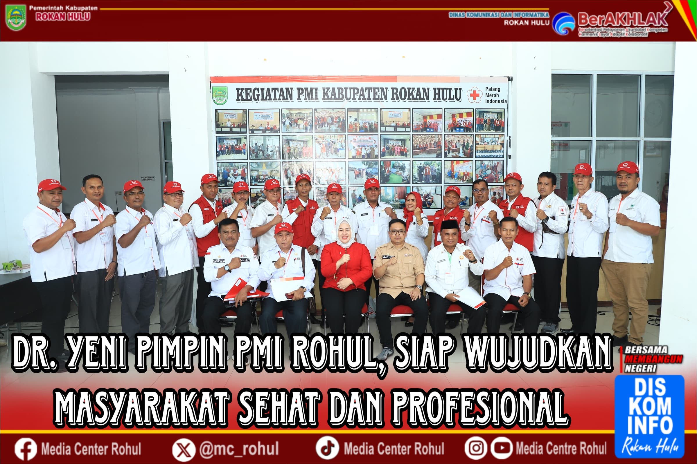 Terpilih Secara Aklamasi dr.Yeni Pimpin PMI Rohul Siap Wujudkan Masyarakat Sehat dan PMI Profesional