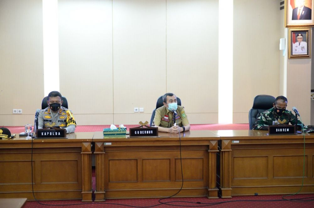 Gubri Bersama Forkopimda Terima Aspirasi Serikat Buruh Provinsi Riau