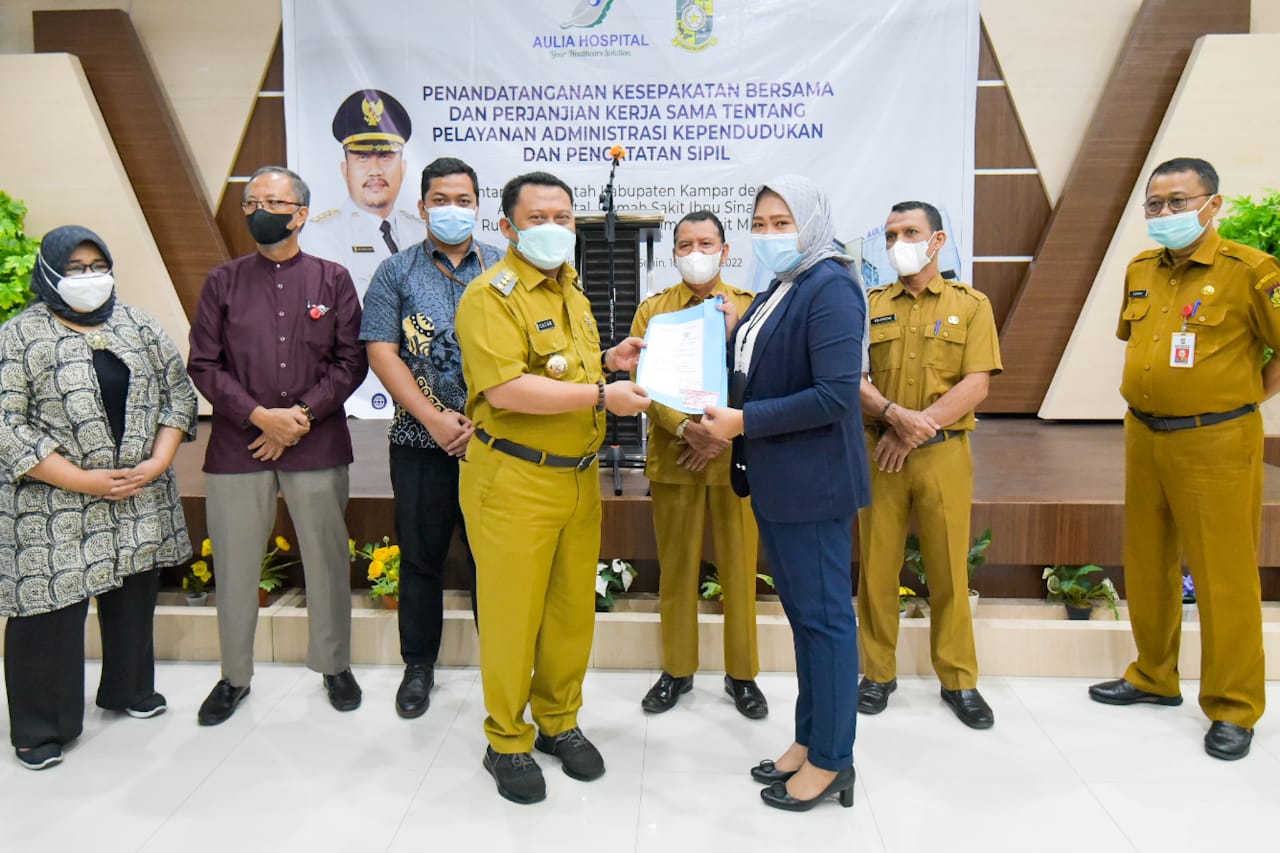 Bersama 4 Rumah Sakit, Bupati Kampar Lakukan MoU Dalam Peningkatan pelayanan Kepada Masyarakat