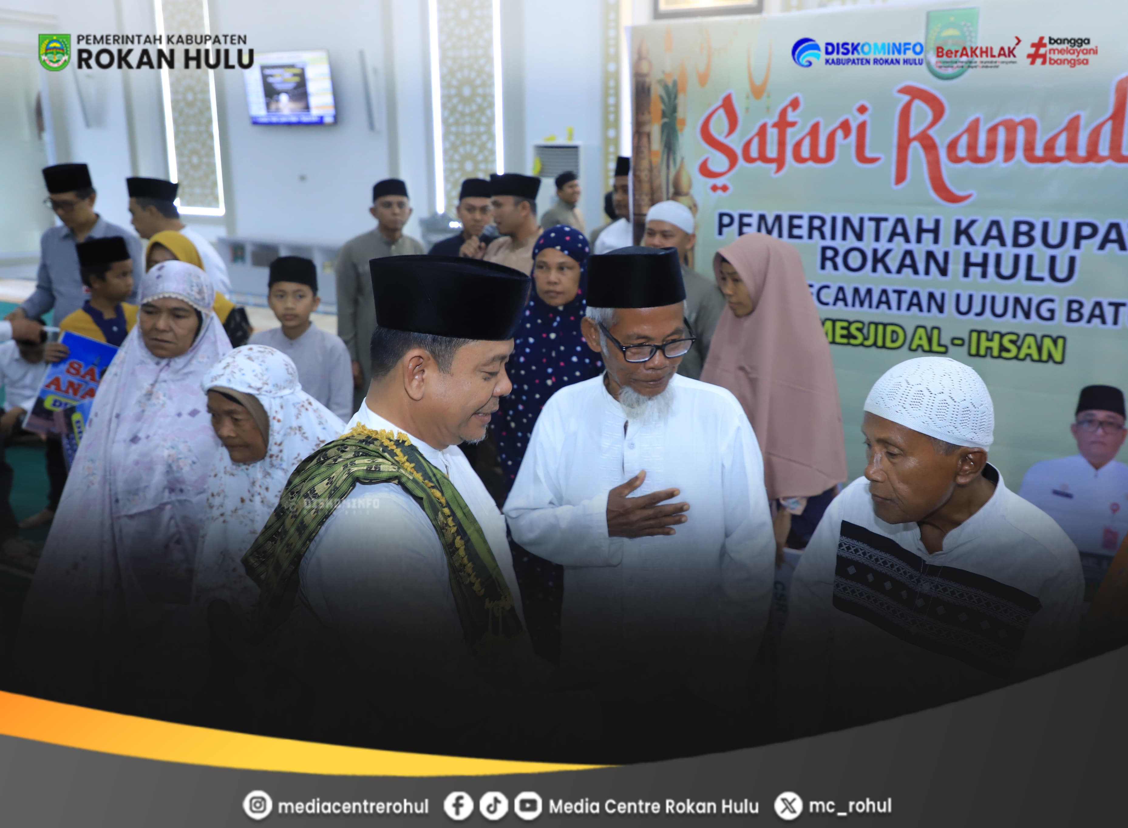 Wabup Rohul Syafruddin Poti Hadiri Safari Ramadhan di Masjid Al-Ihsan Ujung Batu