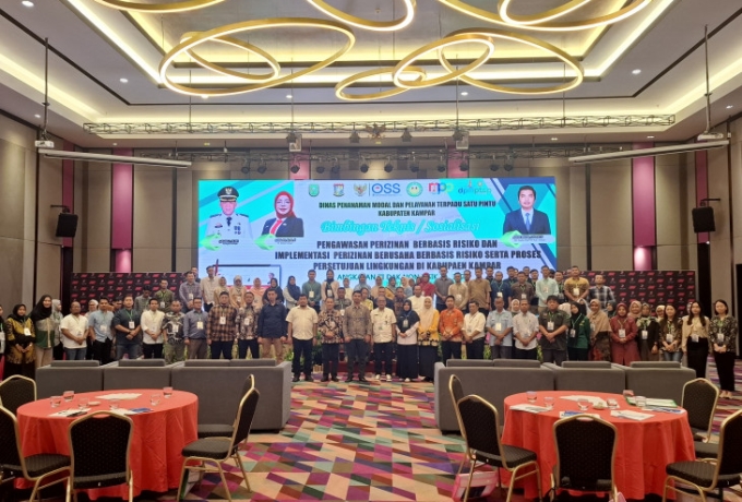 DPMPTSP Kampar Laksanakan Bimbingan Teknis Pengawasan Perizinan Berusaha