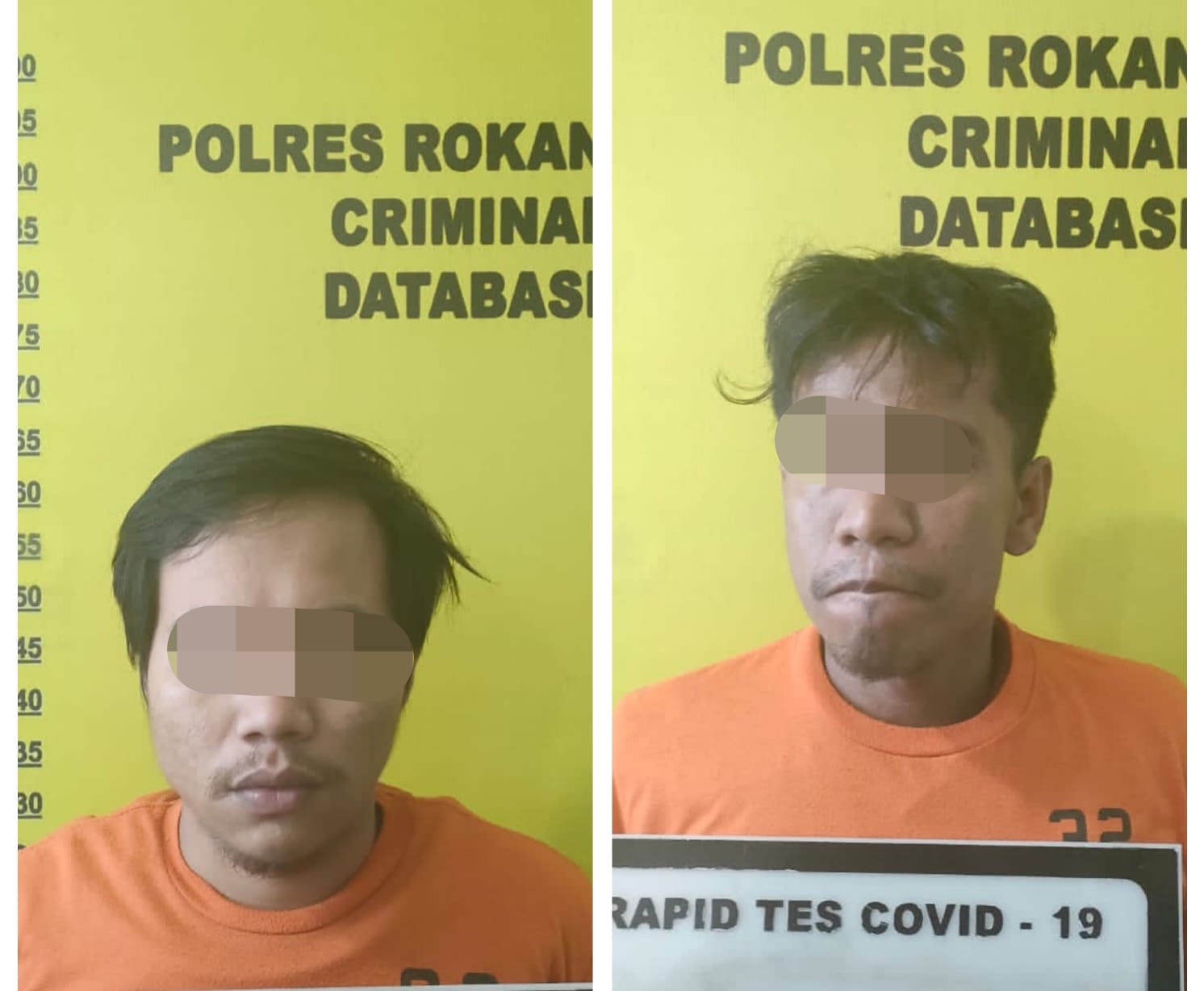 Dua Tersangka Pencuri Hand Phone Diciduk Tim Resmob Polres Rohul