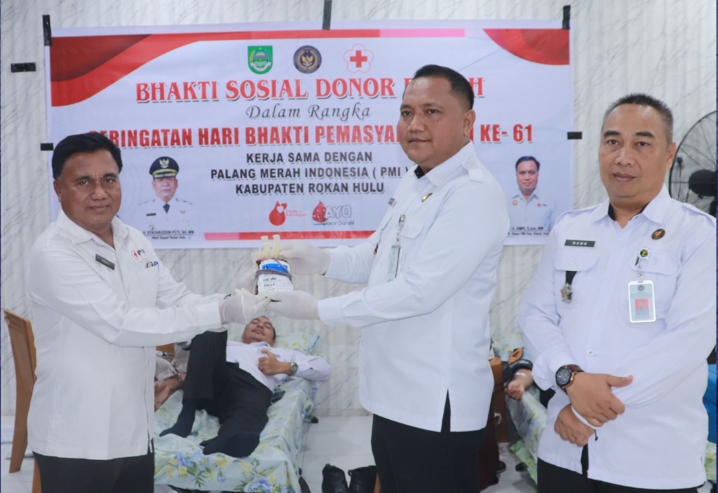 HBP ke-61, Lapas Pasir Pengaraian Gelar Donor Darah Bersama PMI Rohul