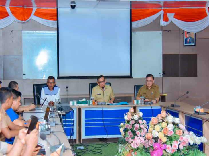 Pj Bupati Kampar Diwakili Asisten lll Buka Kegiatan Penyusunan Evaluasi Jabatan