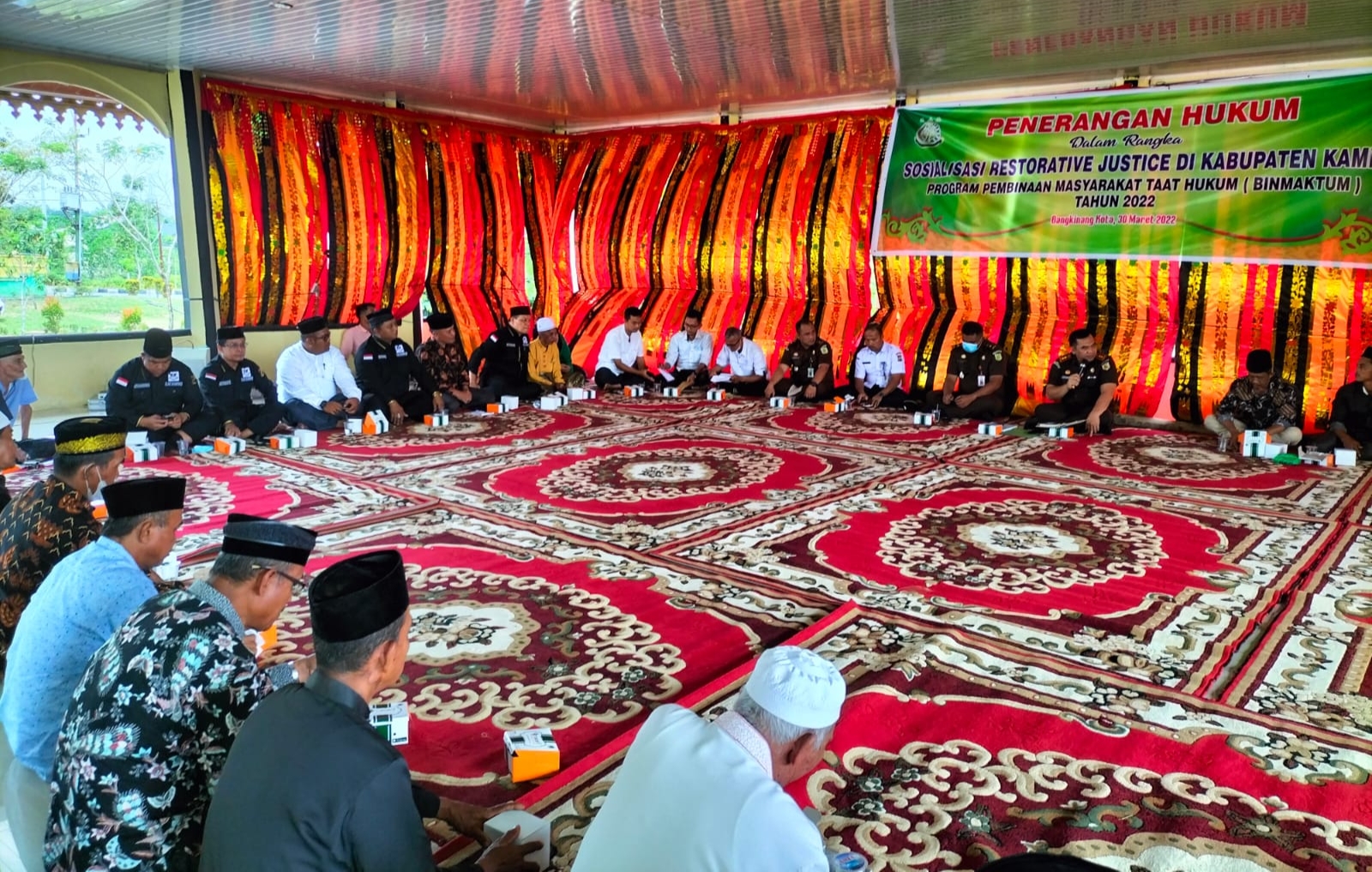 Kejari Kampar Gelar  Sosialisasi Kampung Restorative Justice 