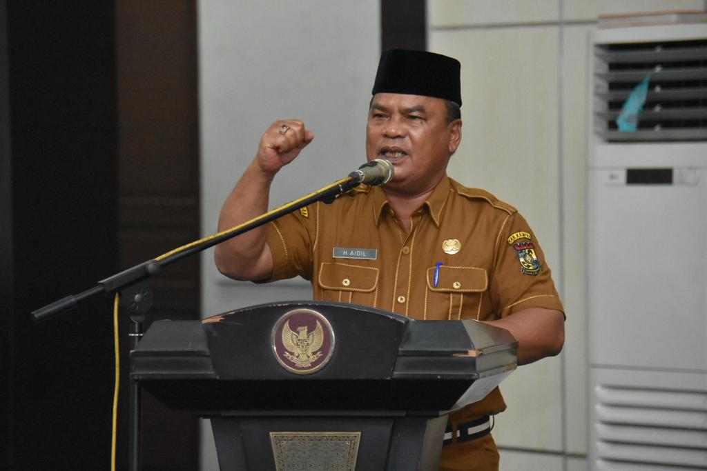 Kontingen Kampar PSBS Bangkinang ke Ajang Nasional Dilepas Kadis Dikpora Kampar, Ini Harapan Aidil