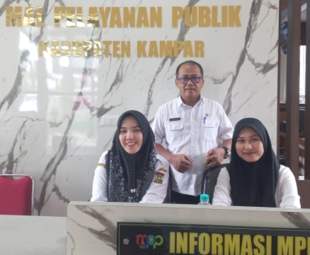 Gerai Pelayanan di DPMPTSP Kampar, Fauzan: Ada 17 Gerai Pelayanan Yang Sudah Berkantor di MPP