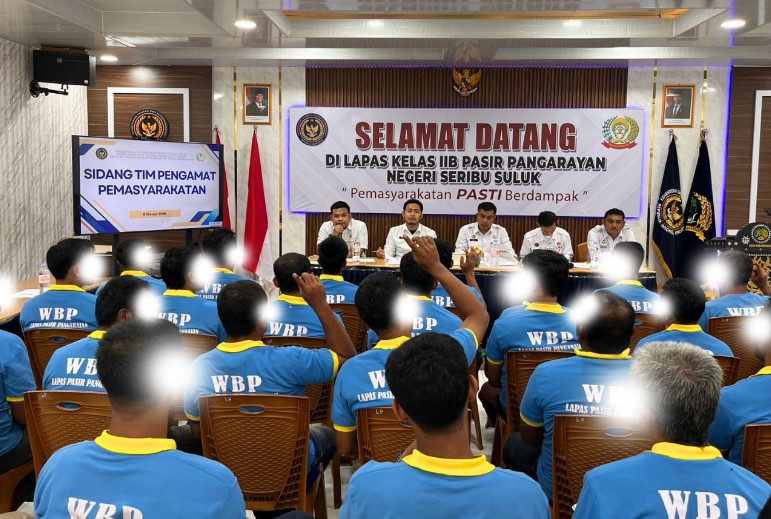 Lapas Pasir Pengaraian Gelar Sidang TPP, 38 Warga Binaan Diusulkan Menjadi Tamping
