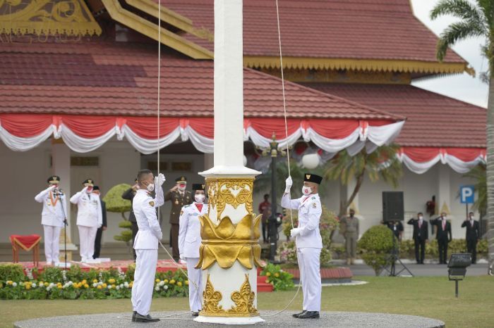 Upacara HUT RI ke 75 Tahun Ini Digelar di Halaman Gedung Daerah Riau