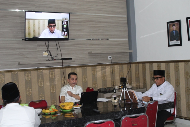 Terkait Pembatalan Keberangkatan Haji Tahun 1442 H, Kemenag Kampar Adakan Diskusi Dengan Ormas Islam