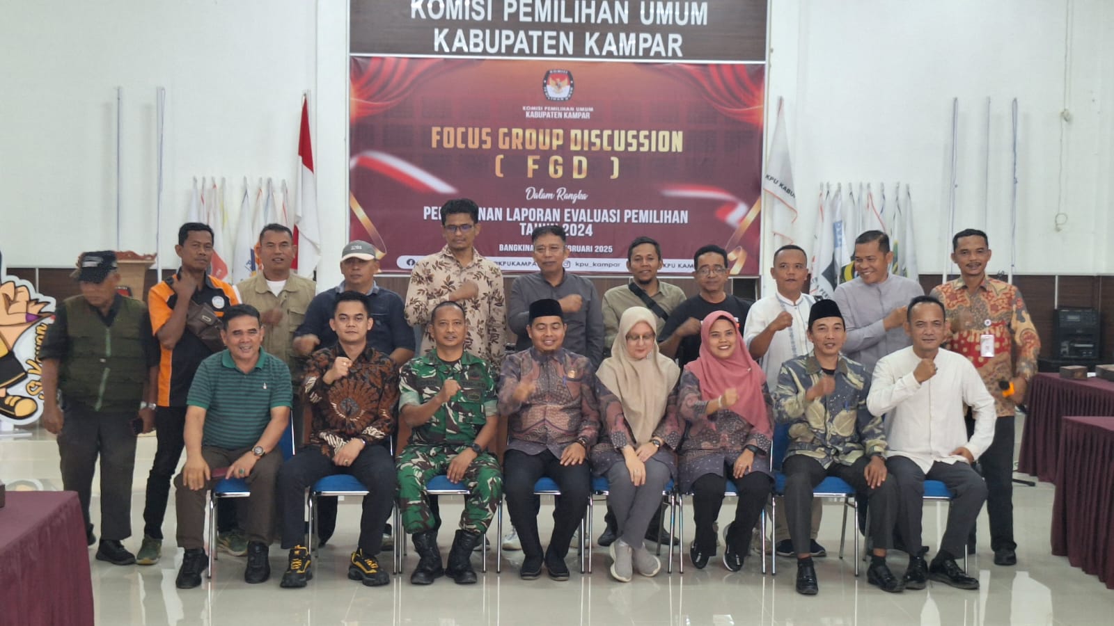 FGD Dilaksanakan KPU Kampar Dalam Penyusunan Laporan Evaluasi Pemilihan Tahun 2024
