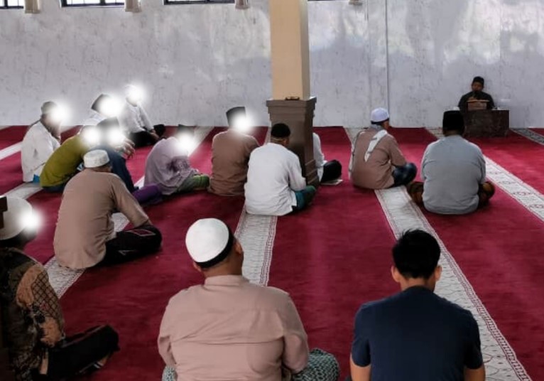 Suasana Khidmat, Pengajian Rutin Hidupkan Spirit Keagamaan Warga Binaan Lapas Pasir Pengaraian