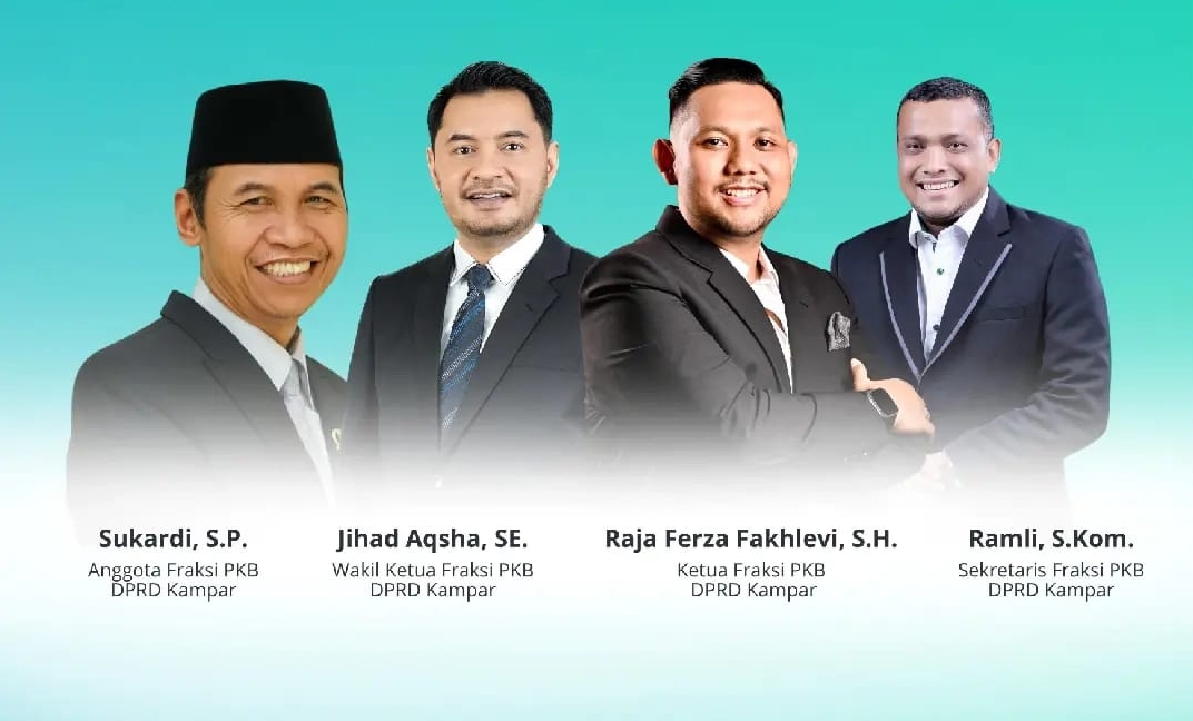 Berikut Formasi Fraksi PKB Kampar, Raja Ferza Fakhlevi Ditunjuk Sebagai Ketua