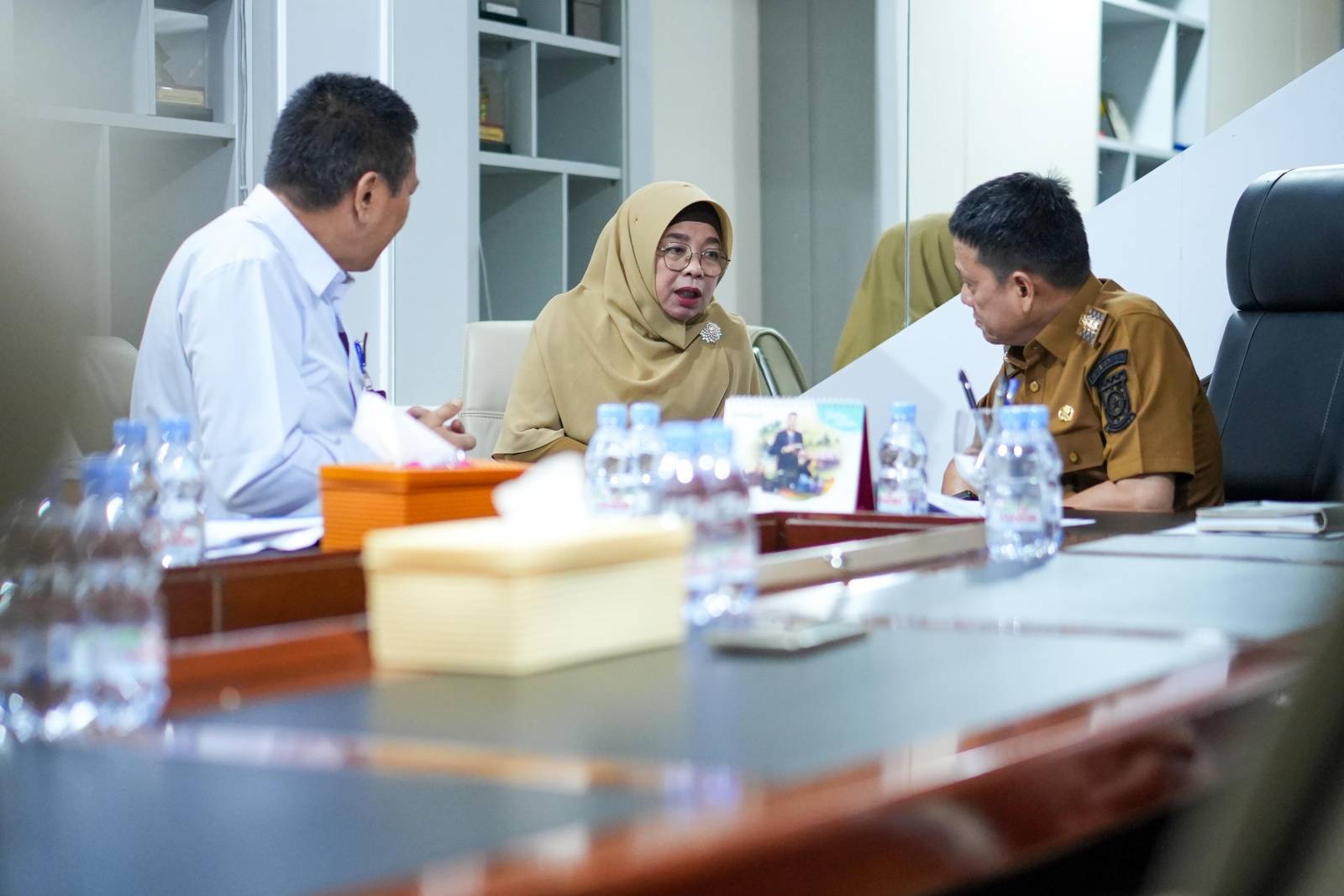 Pj Bupati Kampar Audensi Dengan Kepala BPS, EPSS di Kampar Meningkat