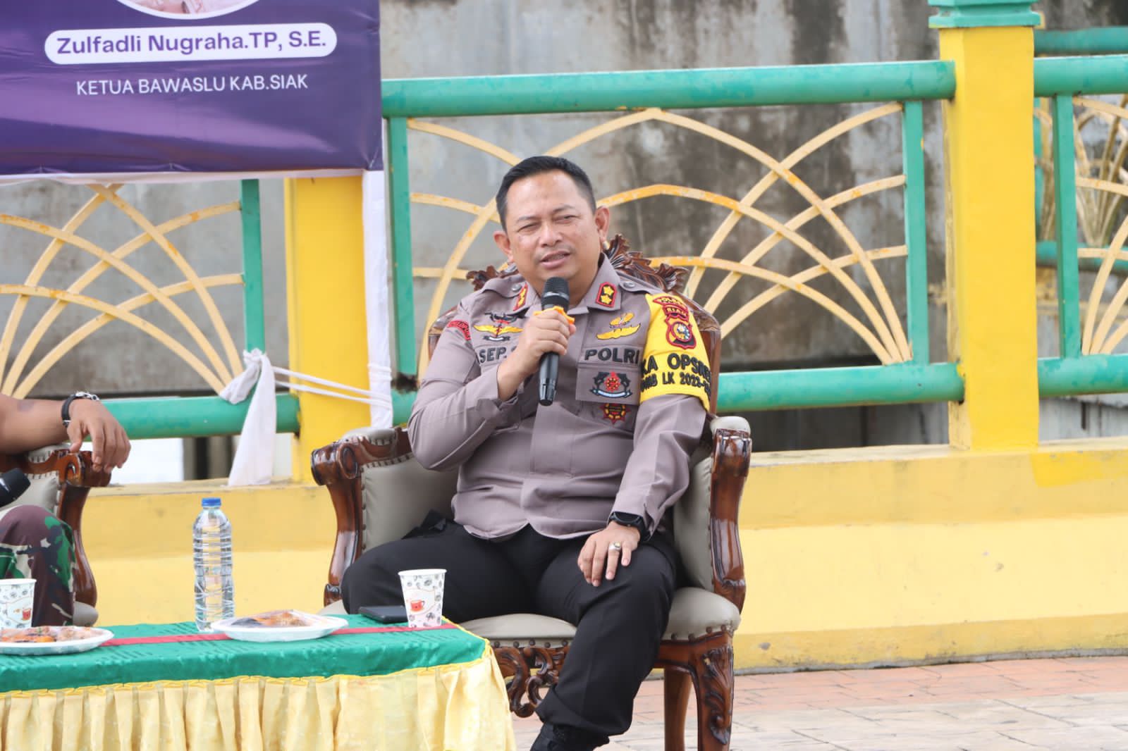 Kapolres Siak AKBP Asep Sujarwadi Sampaikan Pesan Pemilu Damai