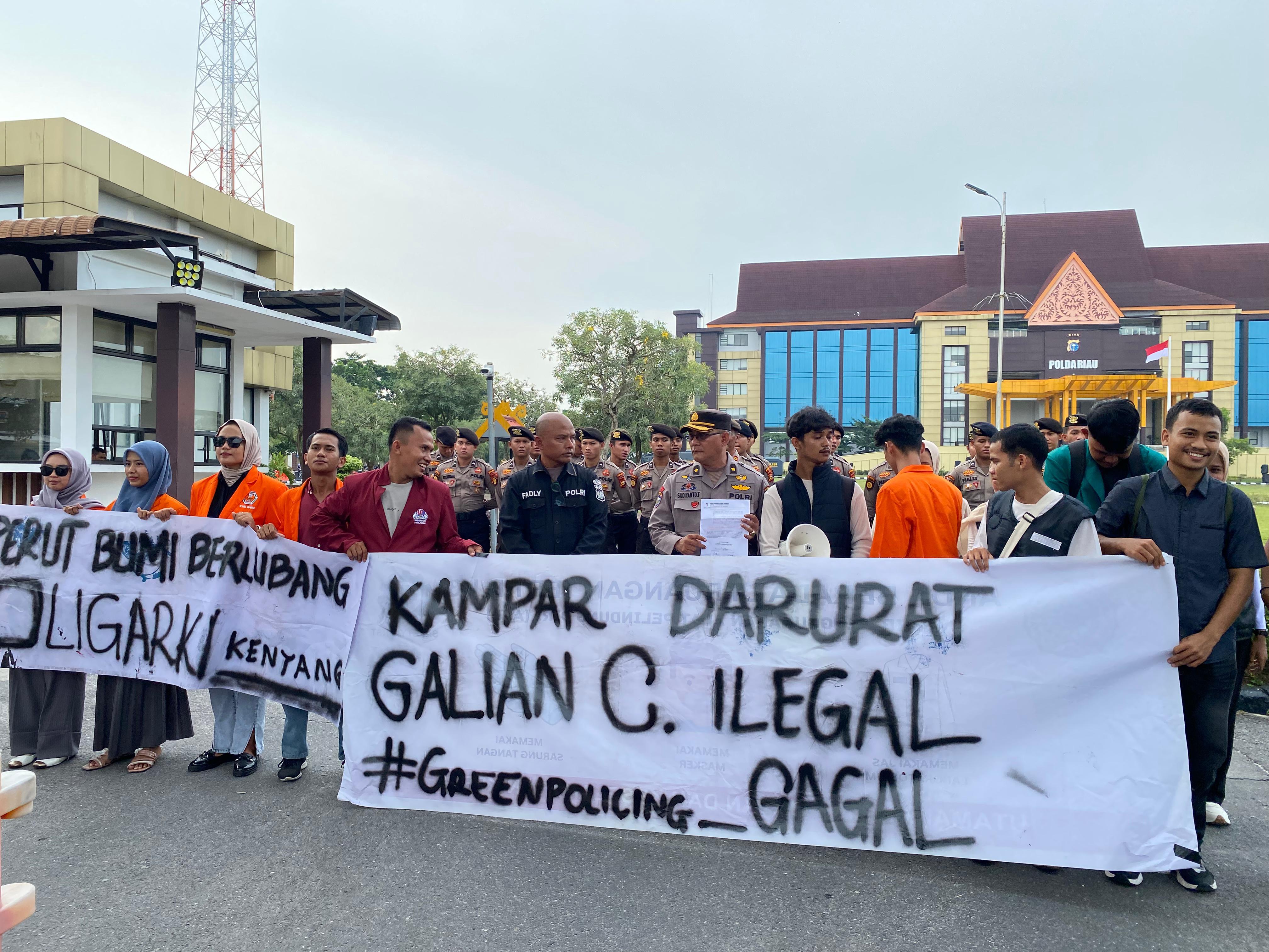 Pertambangan Ilegal di Kampar Diminta  Aliansi Mahasiswa Kampar-Pekanbaru Untuk Ditindak Tegas