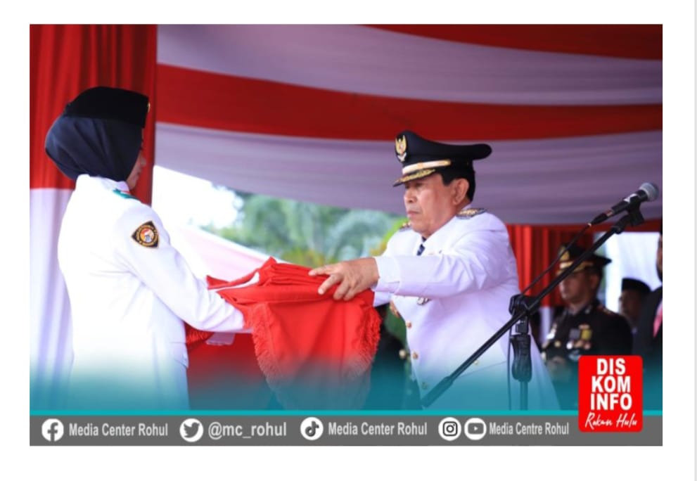 Pemkab Rohul Gelar Upacara Memperingati HUT RI Ke 79, Bupati Sukiman Bertindak Sebagai Irup