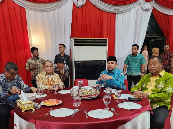 Pj Bupati Diwakili Staf Ahli Hadiri Acara Kenal Pamit Pemprov Riau Bersama Danlanud RSN