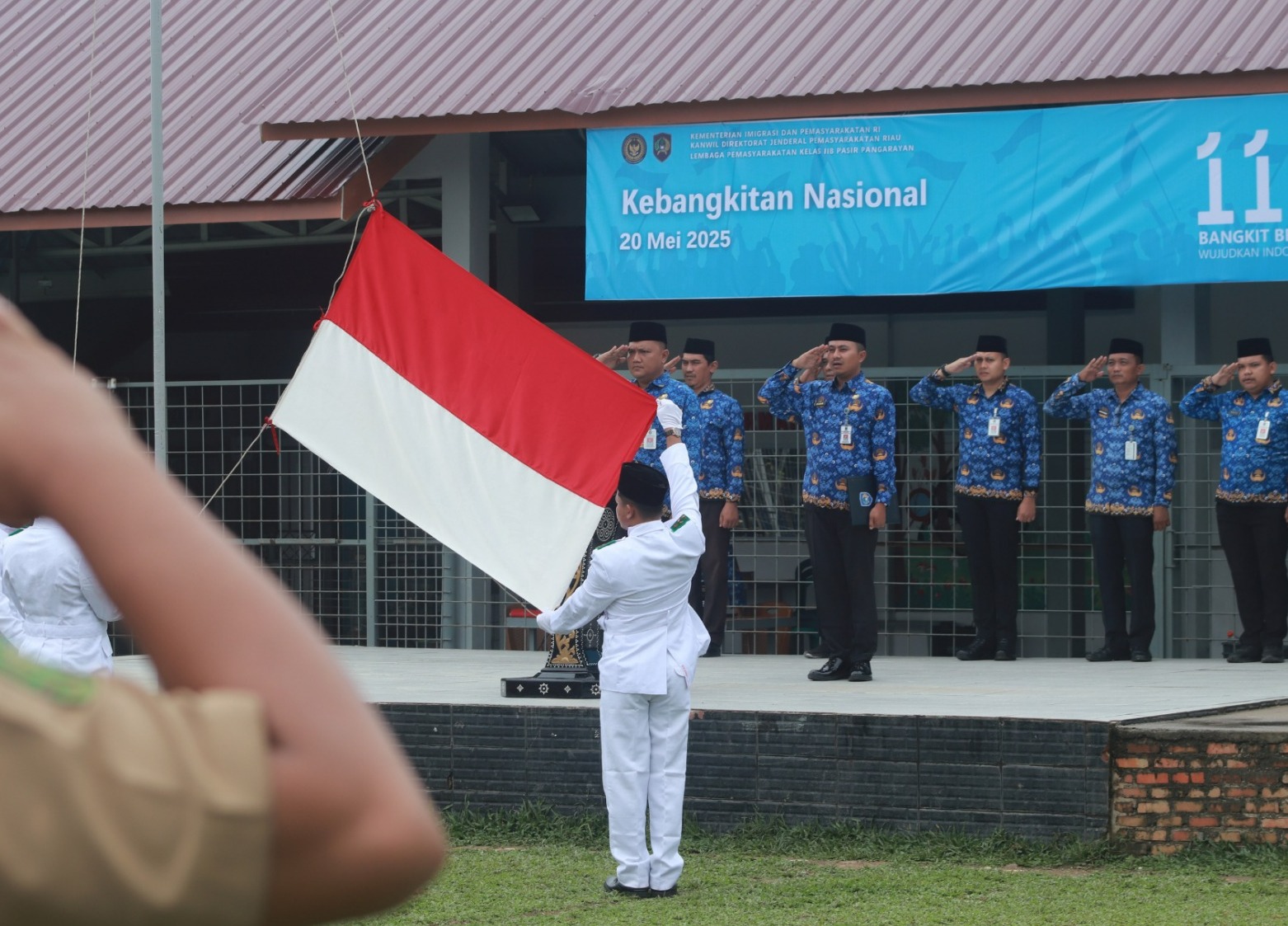 Spirit Kebangkitan Nasional di Lapas Pasir Pengaraian Kalapas Bacakan Amanat Menkominfo