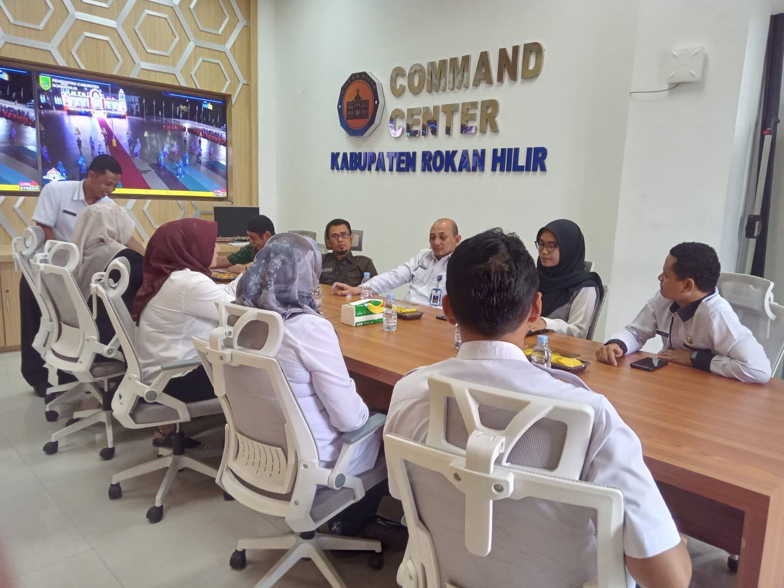 Diskominfo Rohil Sambut Kunjungan Diskominfo Riau, Dalam Pembinaan PPID