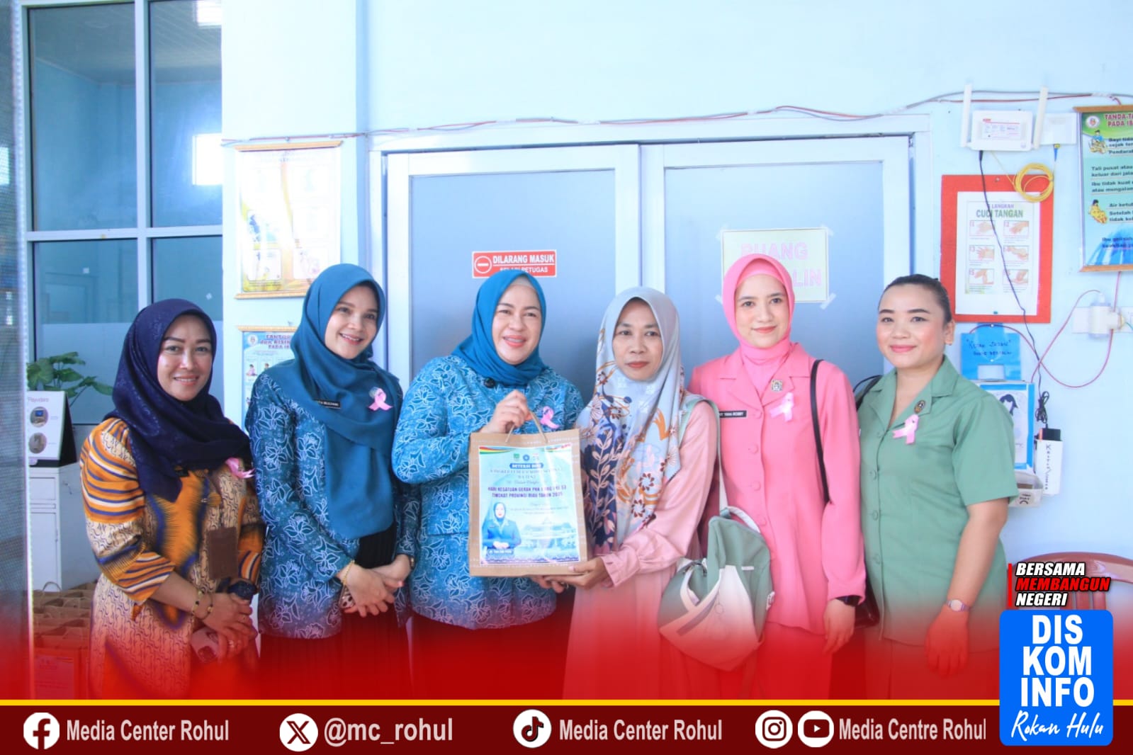 TP PKK Rohul Taja Acara Deteksi Dini Kanker Serviks dengan IVA Tes di Puskesmas Ujung Batu