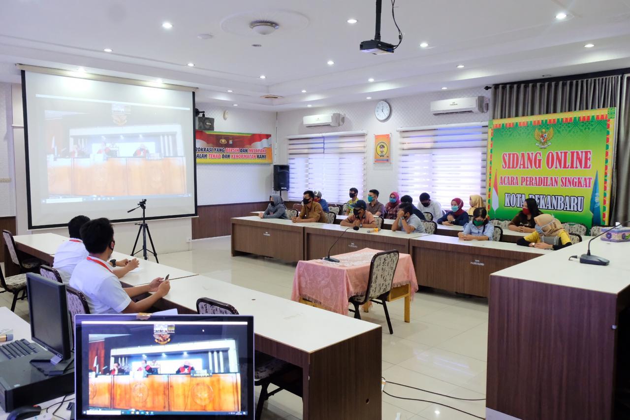 Pelanggar PSBB Di Sidangkan Secara Online