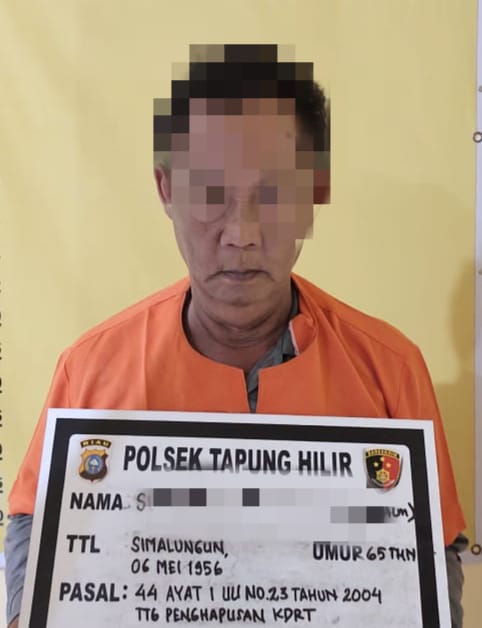 Seorang Kakek Terpaksa Diamankan Polsek Tapung Hilir, Diduga Lakukan KDRT Terhadap Istrinya