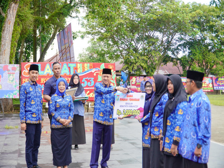 Hari Ultah KORPRI Ke 53, Pemkab Kampar Lakukan Upacara, Berikut Kata Pj Bupati Kampar