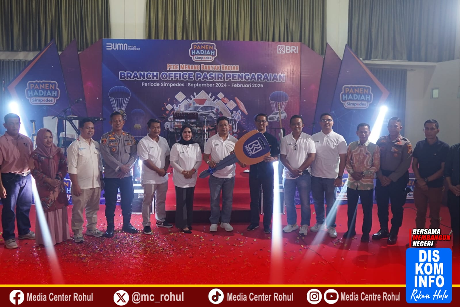 Semarak Panen Hadiah Simpedes BRI,Kehadiran Wabup Rohul Tambah Antusiasme Warga