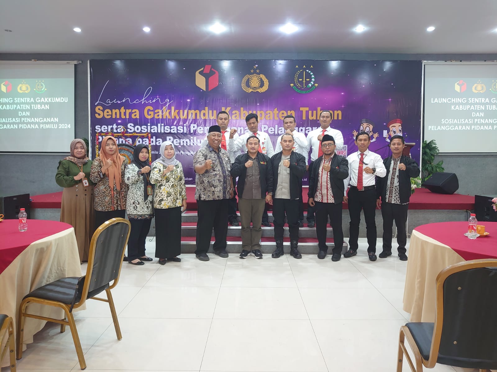 Kejari Tuban Hadiri Launching Sentra Gakkumdu dan Sosialisasi Peraturan Pelanggaran Pidana Pemilu