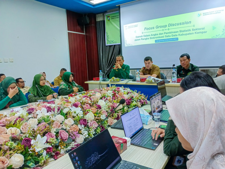 FGD Pembinaan Statistik Sektoral Resmi Dibuka Pj Bupati Diwakili Kepala Bappeda