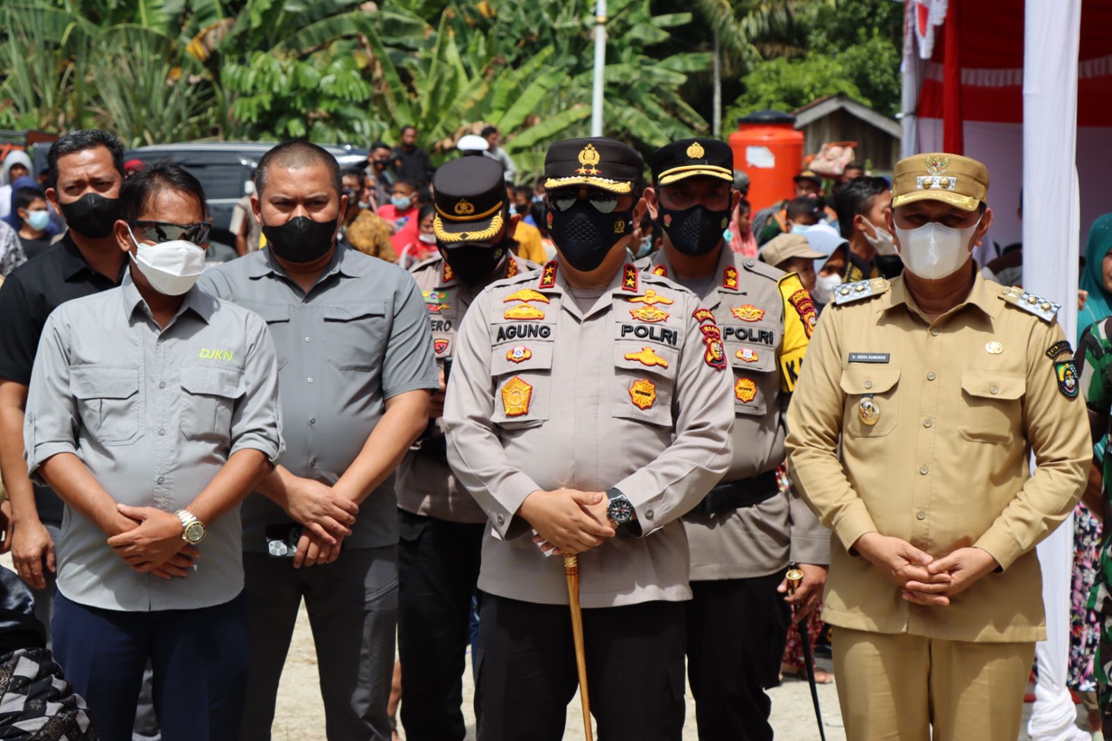 Targetkan 10 ribu Dosis, Kapolda Riau Tinjau langsung Proses Vaksinasi Masyarakat di Tambusai Utara