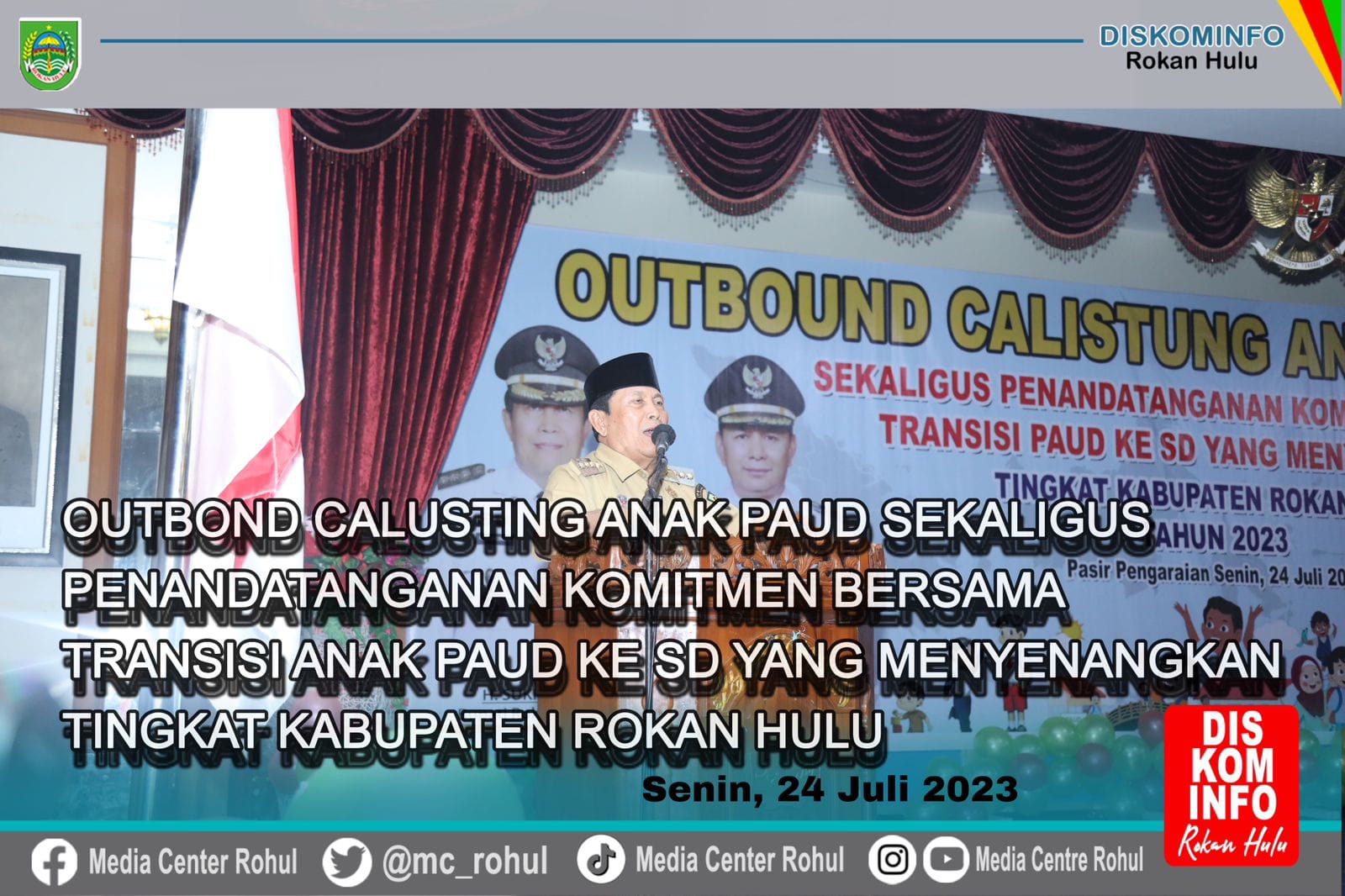 Sempena Hari Anak Nasional 2023, Rohul Komitmen Wujudkan Transisi PAUD ke SD yang Menyenangkan