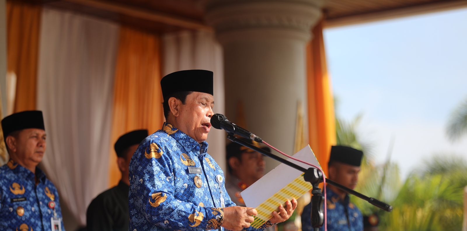 Peringatan Hari Pahlawan ke 78, Bupati Rohul Sukiman Pimpin Upacara