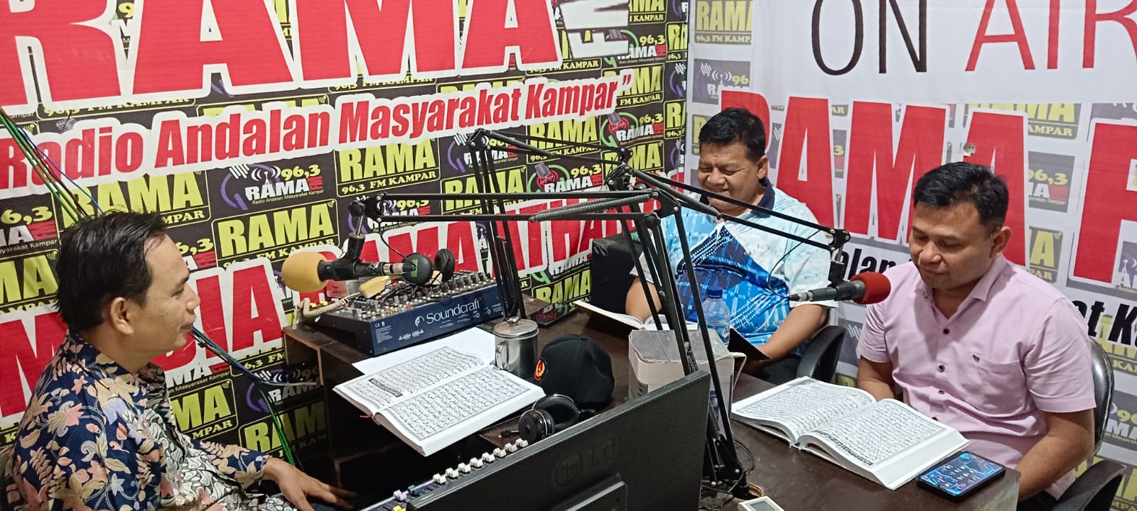 Acara Kampar Mengaji Dihadiri Wakil Ketua DPRD Kampar Fahmil di Radio RAMA FM