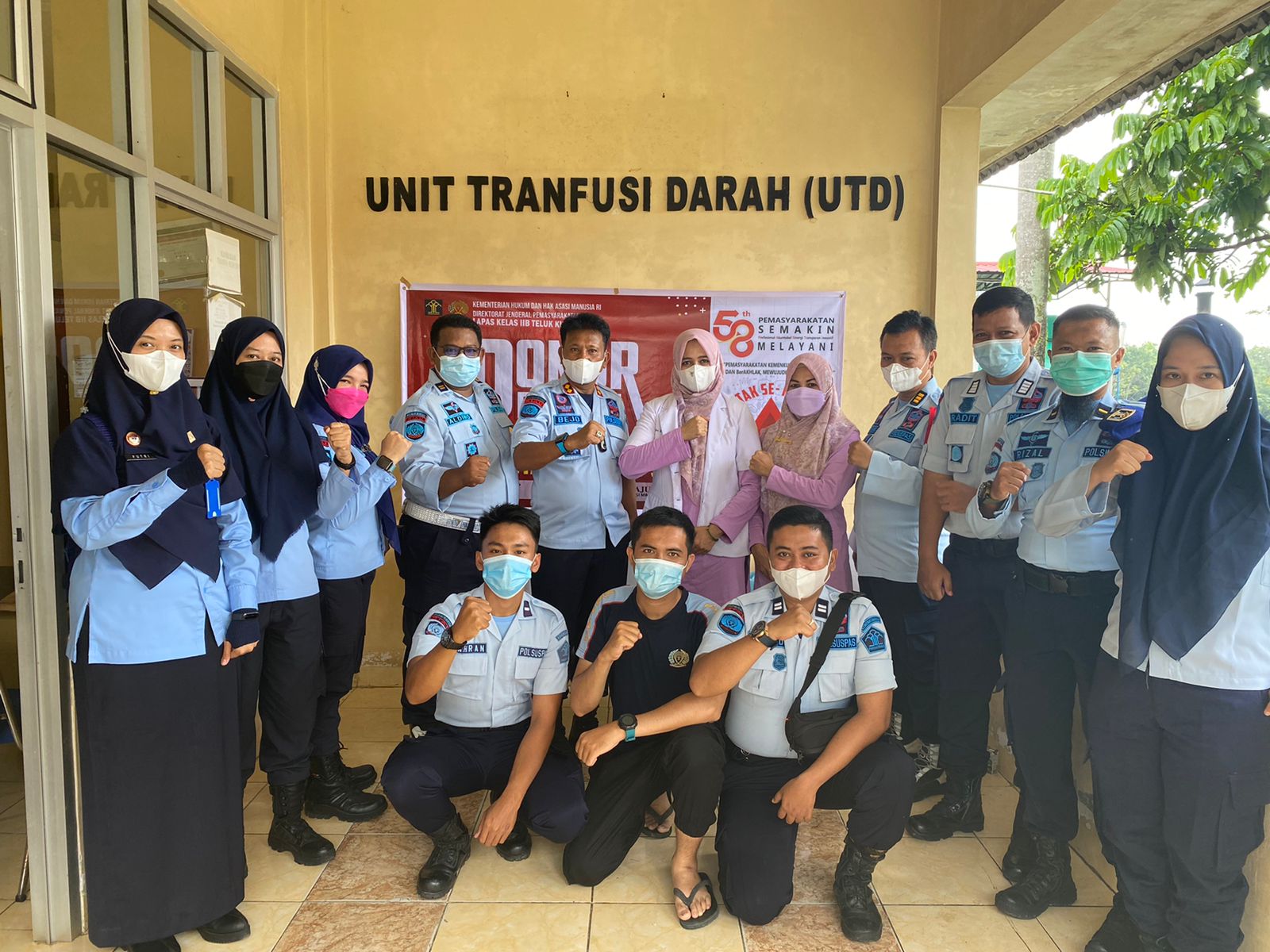 ASN Lapas Kelas ll B Teluk Kuantan Lakukan Donor Darah Peringati HBP Ke-58