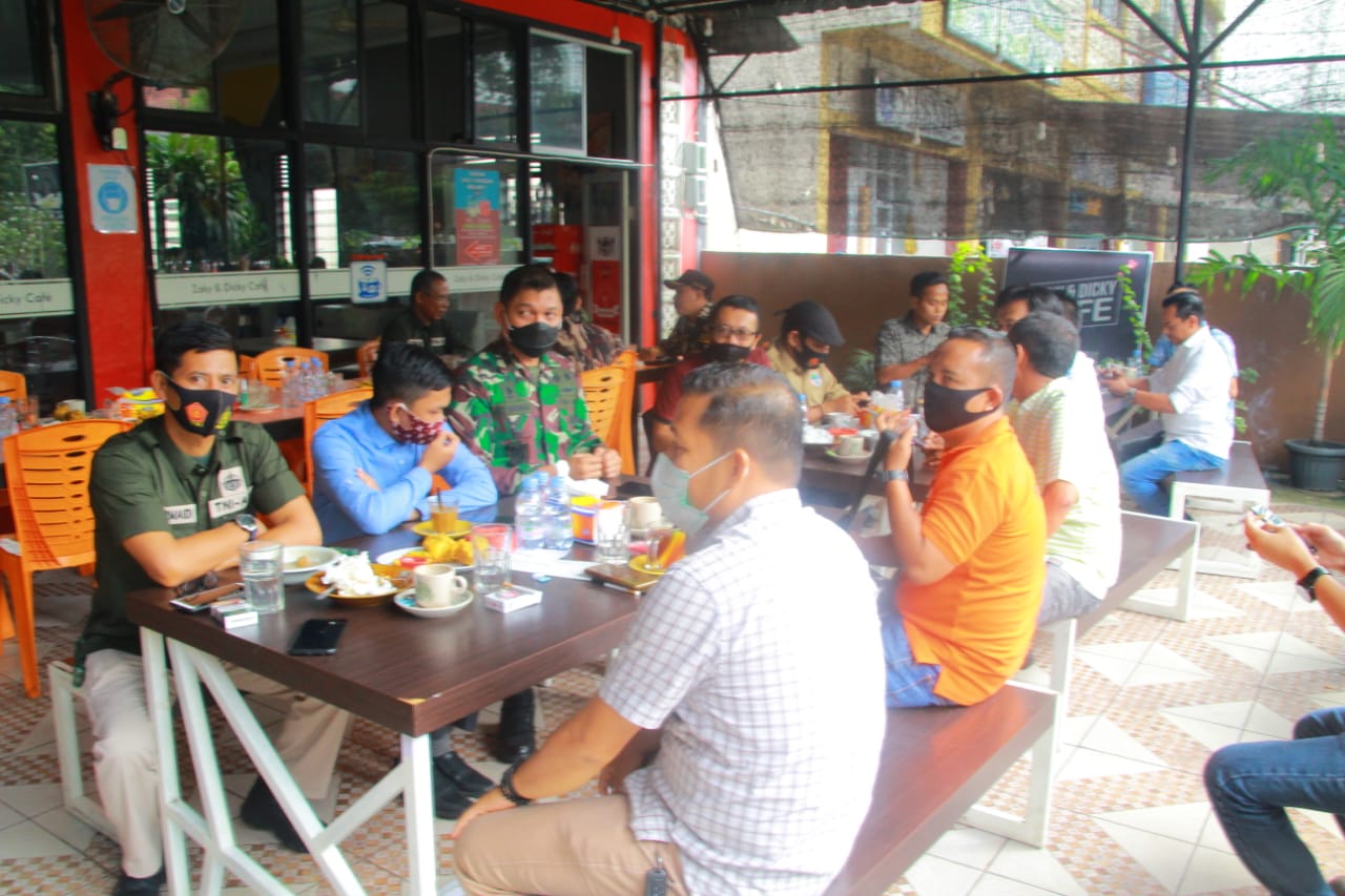 Dandim 0313/KPR Gelar Coffie Morning Bersama Insan Pers dan Ormas