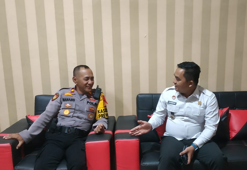 Kepala KPLP Lapas Pasir Pengaraian Kunjungi Kasat Sabhara Polres Rohul, Bahas Pengamanan Idul fitri