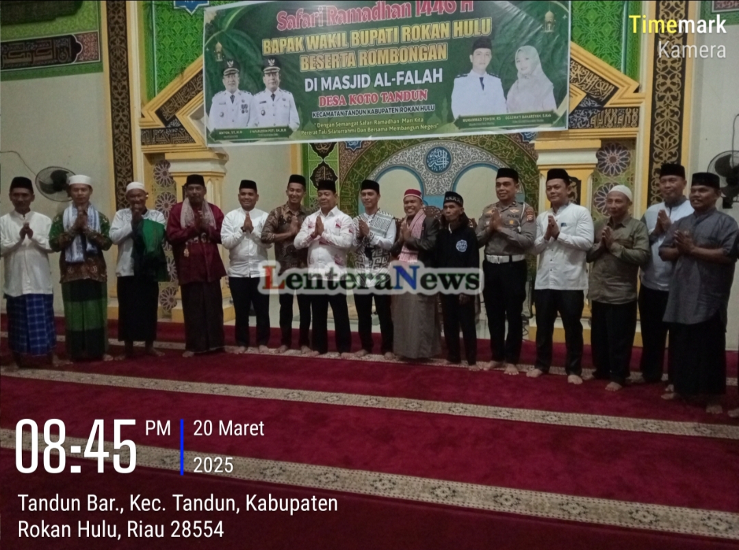 Wabup H Syafaruddin Poti Kunjungi Kecamatan Tandun Pada Safari Ramadhan 1446 H