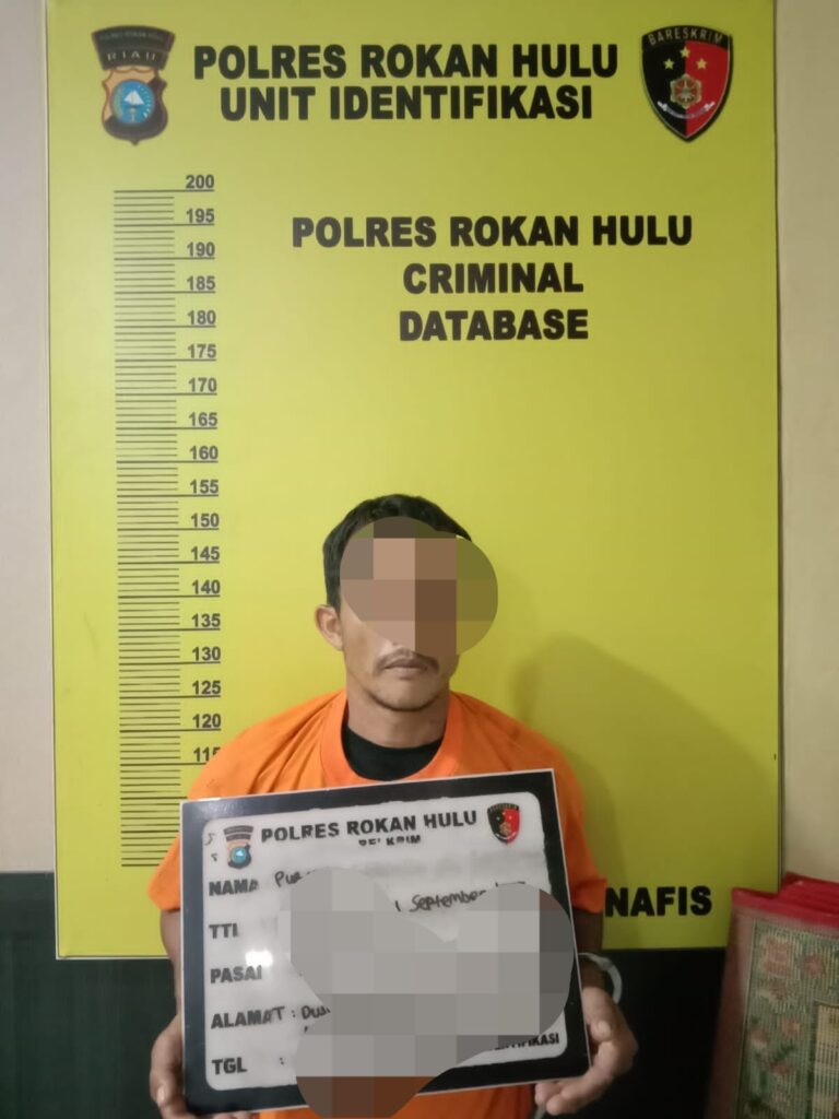Sat Reskrim Polres Rohul Amankan Pria Dugaan Tindak Pidana Persetubuhan Terhadap Anak Dibawah Umur